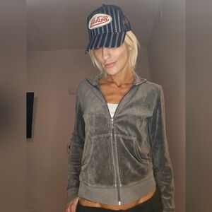 Vintage Juicy Couture Gray Zip-Up Jacket